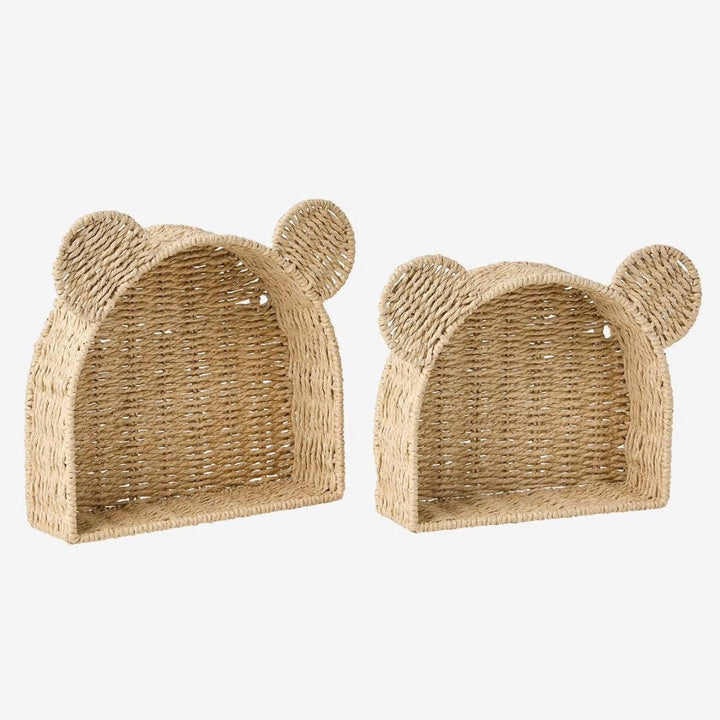 Playful storage basket with ears