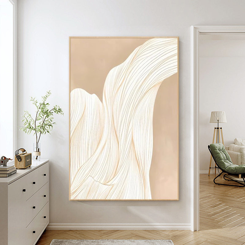 Abstract Wavy Line Framed Wall Art