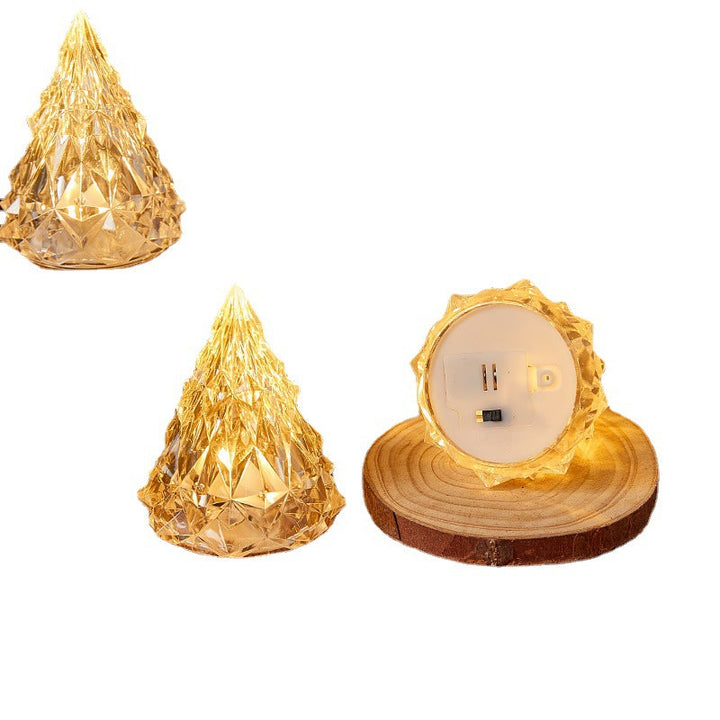 Decorative LED real wax candle in crystal look