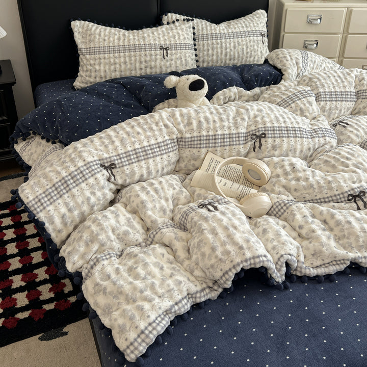 Soft Textured Bedspread Set