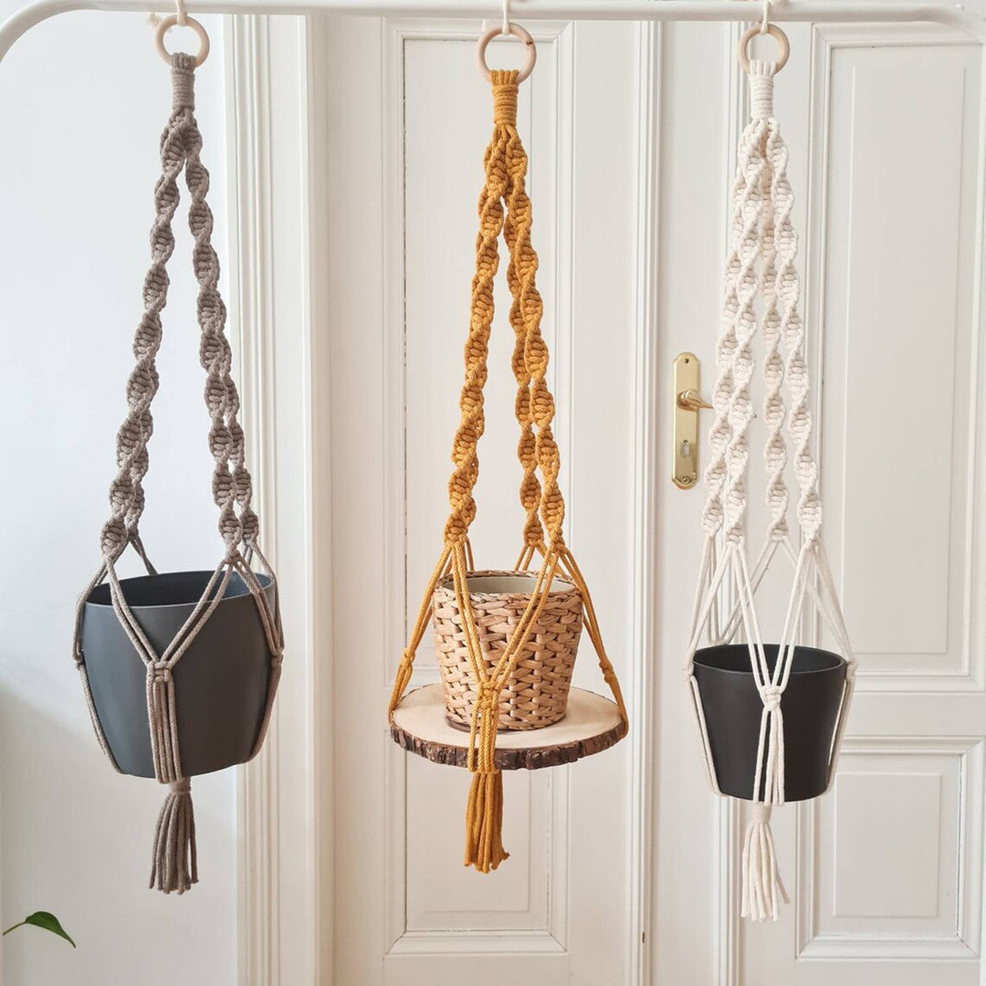 Macrame Wall Hanging Decor with Braided Design