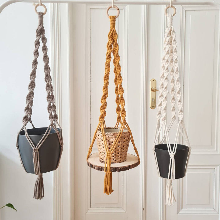 Macrame Wall Hanging Decor with Braided Design