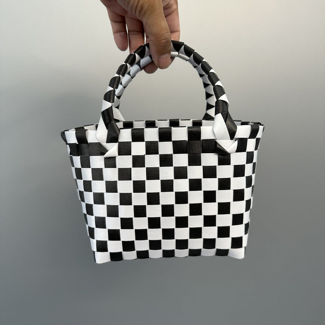 Playful and Colorful Basket Bag