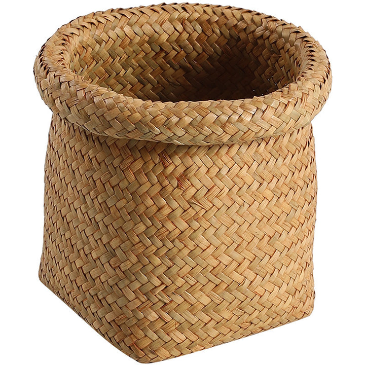Handcrafted Natural Fiber Storage Basket