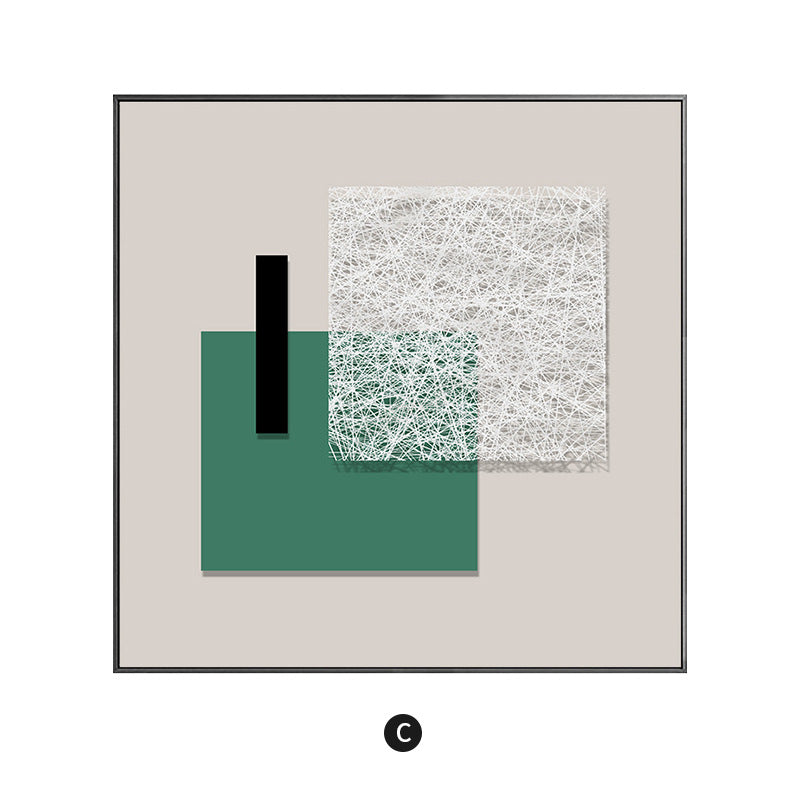 Framed Abstract Textured Wall Decor