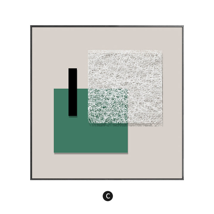 Framed Abstract Textured Wall Decor