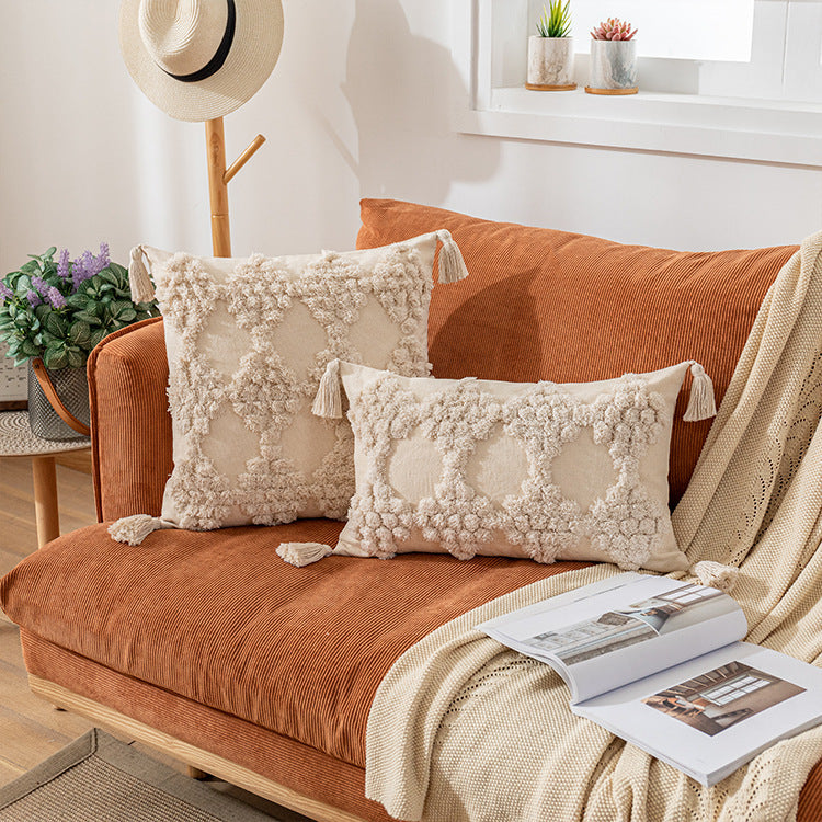 Textured Designer Throw Pillow