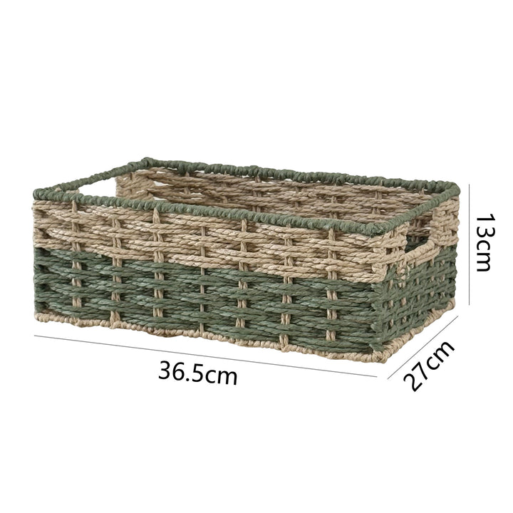 Handcrafted storage basket made of natural material