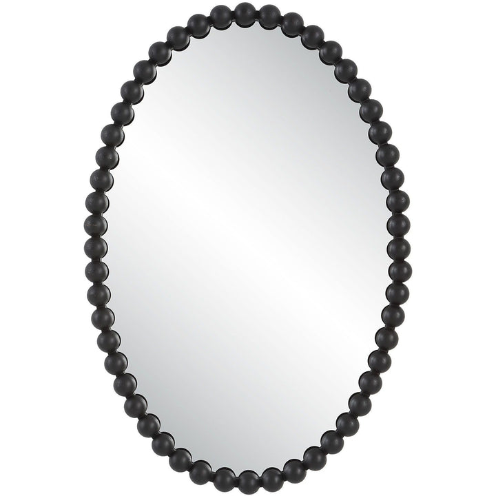 Embellished Pearl Oval Decorative Wall Mirror