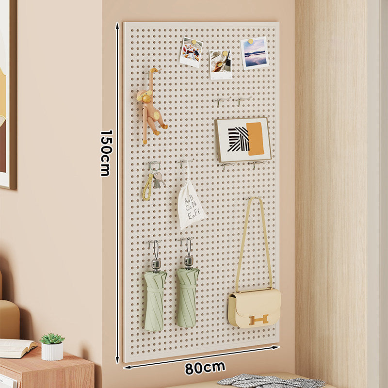 Wall-Mounted Perforated Metal Pegboard Organizer Panel