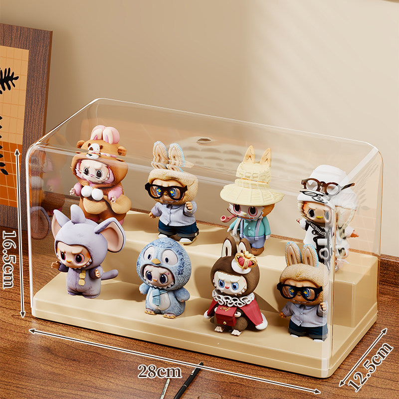 Acrylic Dustproof Collectible Display Case Showcase Box for Mini Figures