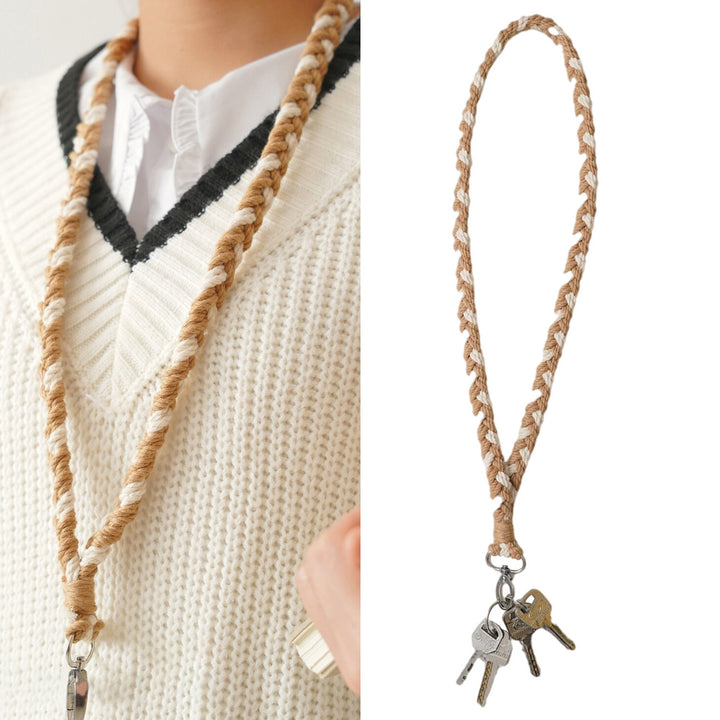 Braided Macrame Keychain Loop