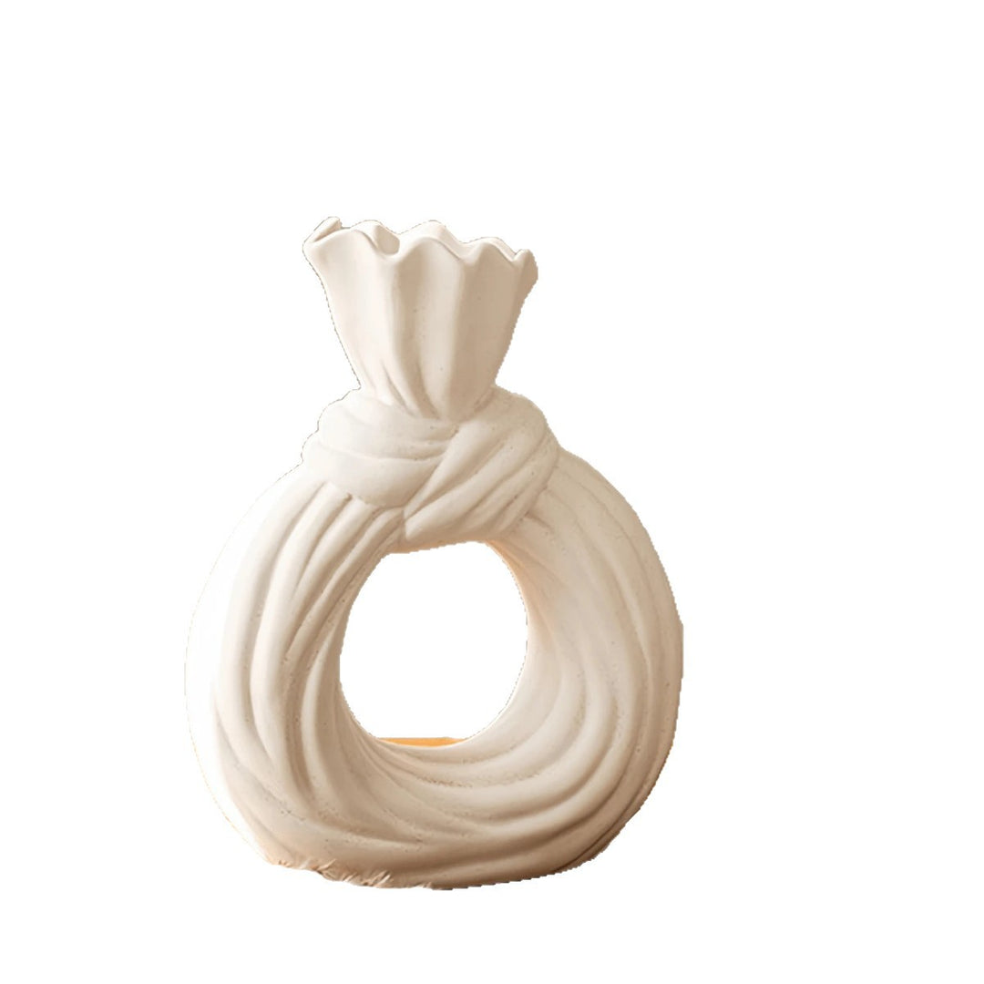 Artistic Knot-Shaped Ring Vase