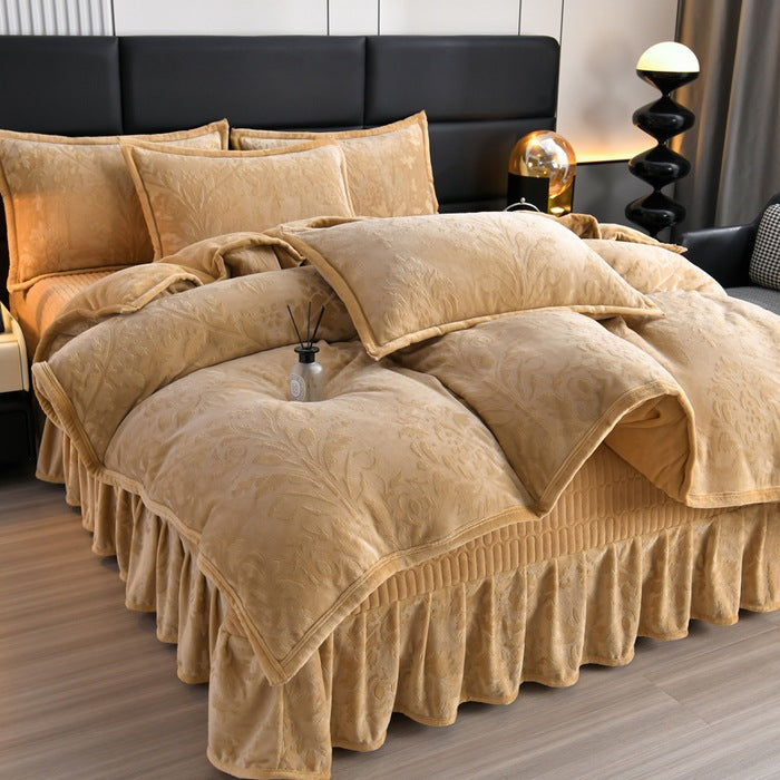 Luxurious Plush Velvet Comforter Set