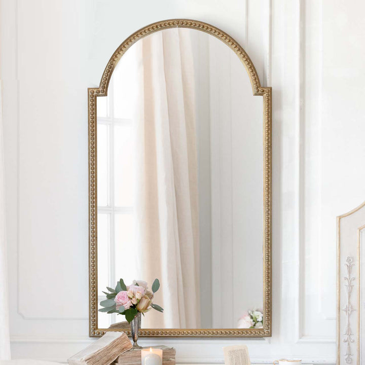 Arched Elegant Framed Wall Mirror