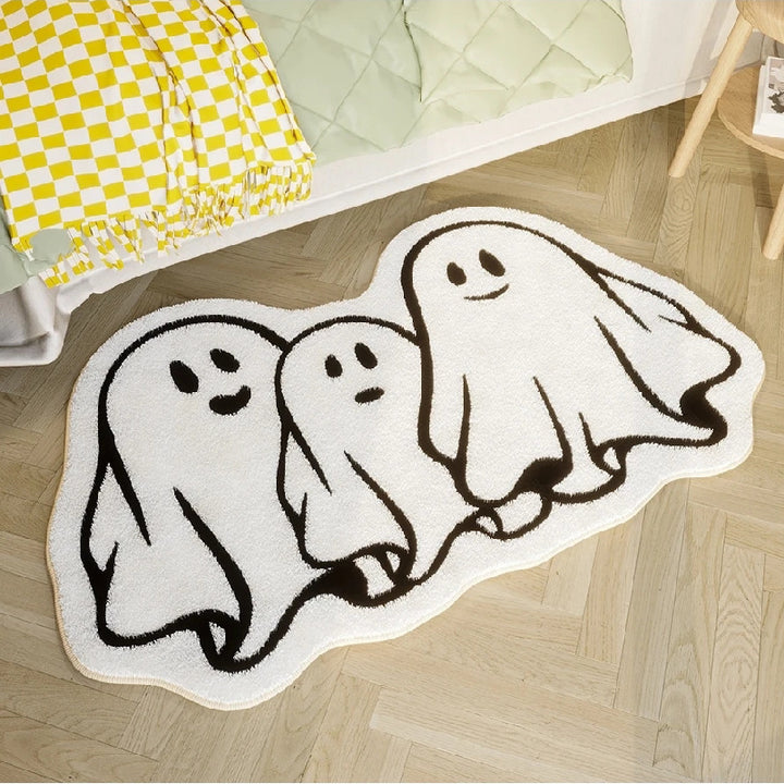 Halloween-Themed Ghost Bath Mat
