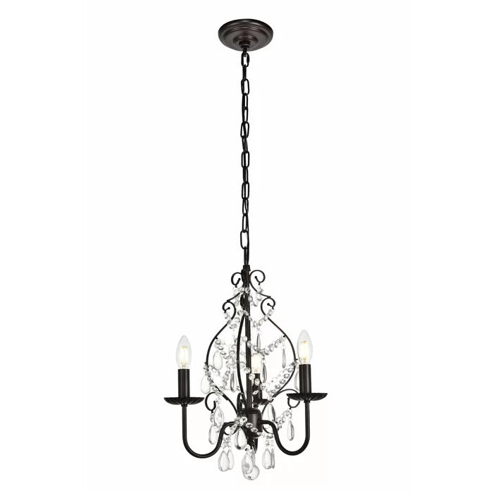 Decorative crystal pendant light