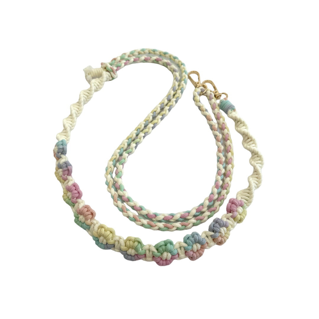 Handcrafted Floral Macrame Keychain