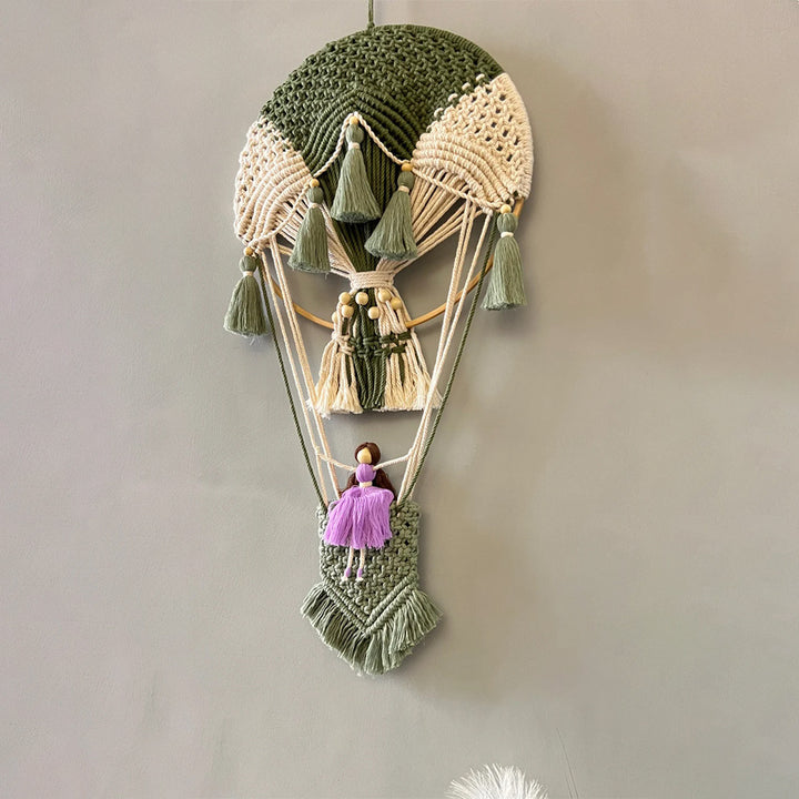 Macrame Decoration in Hot Air Balloon Design