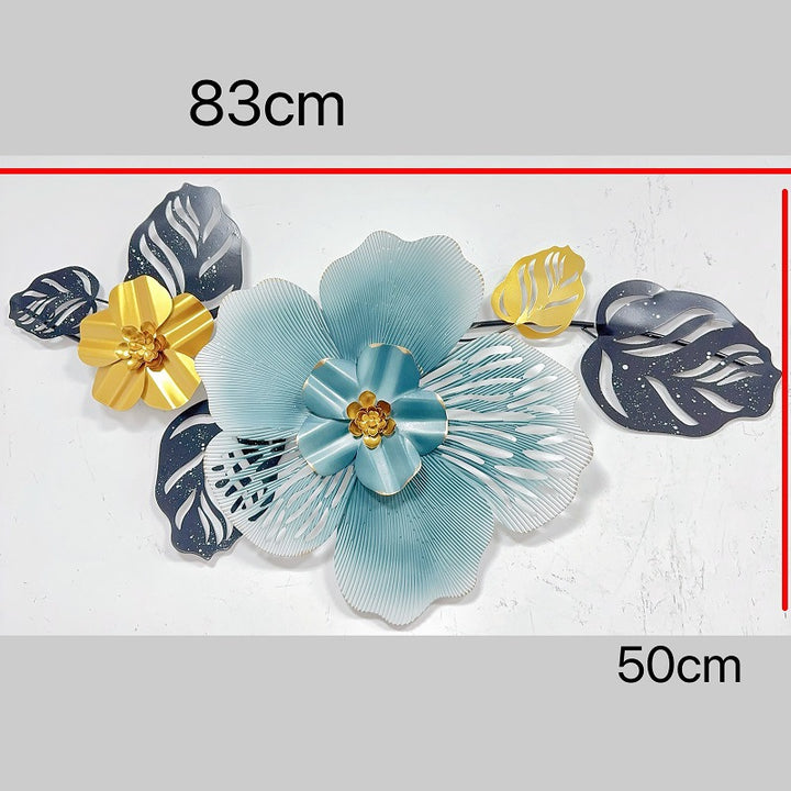 Floral Metal Wall Art Sculpture