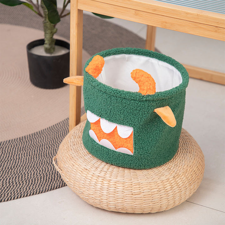 Storage basket in cute monster design