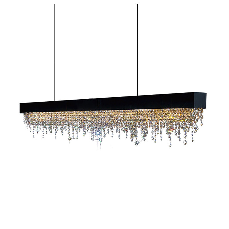 Elegant Crystal Linear Chandelier