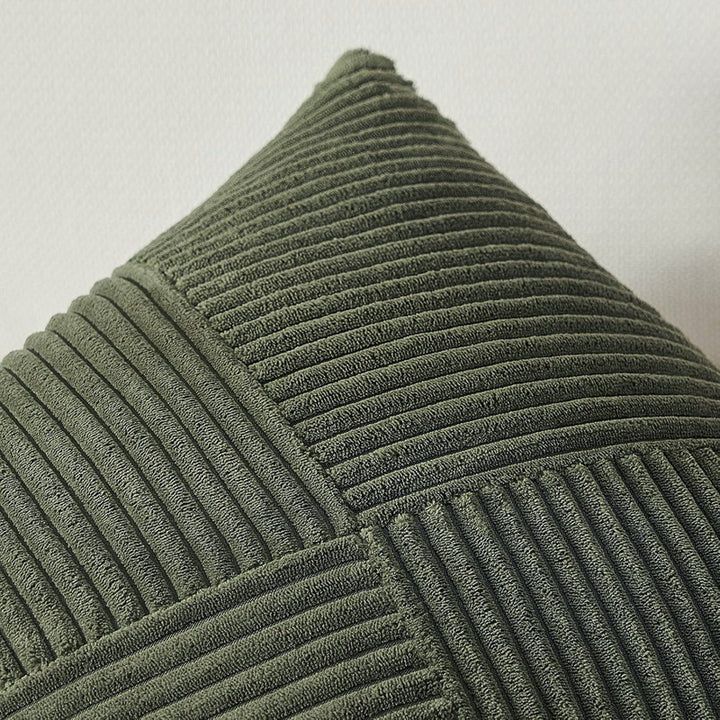 Textured Ribbed Throw Pillow