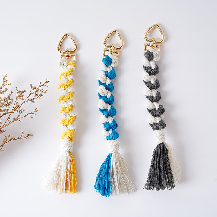 Decorative Macramé Keychain Holder