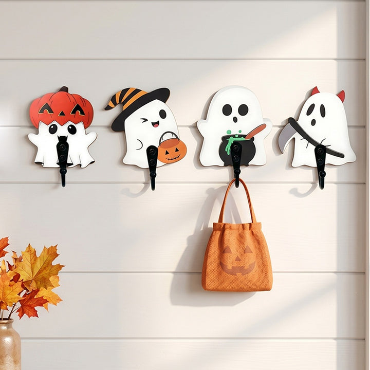 Creepy decorative figure with ghost and scythe
