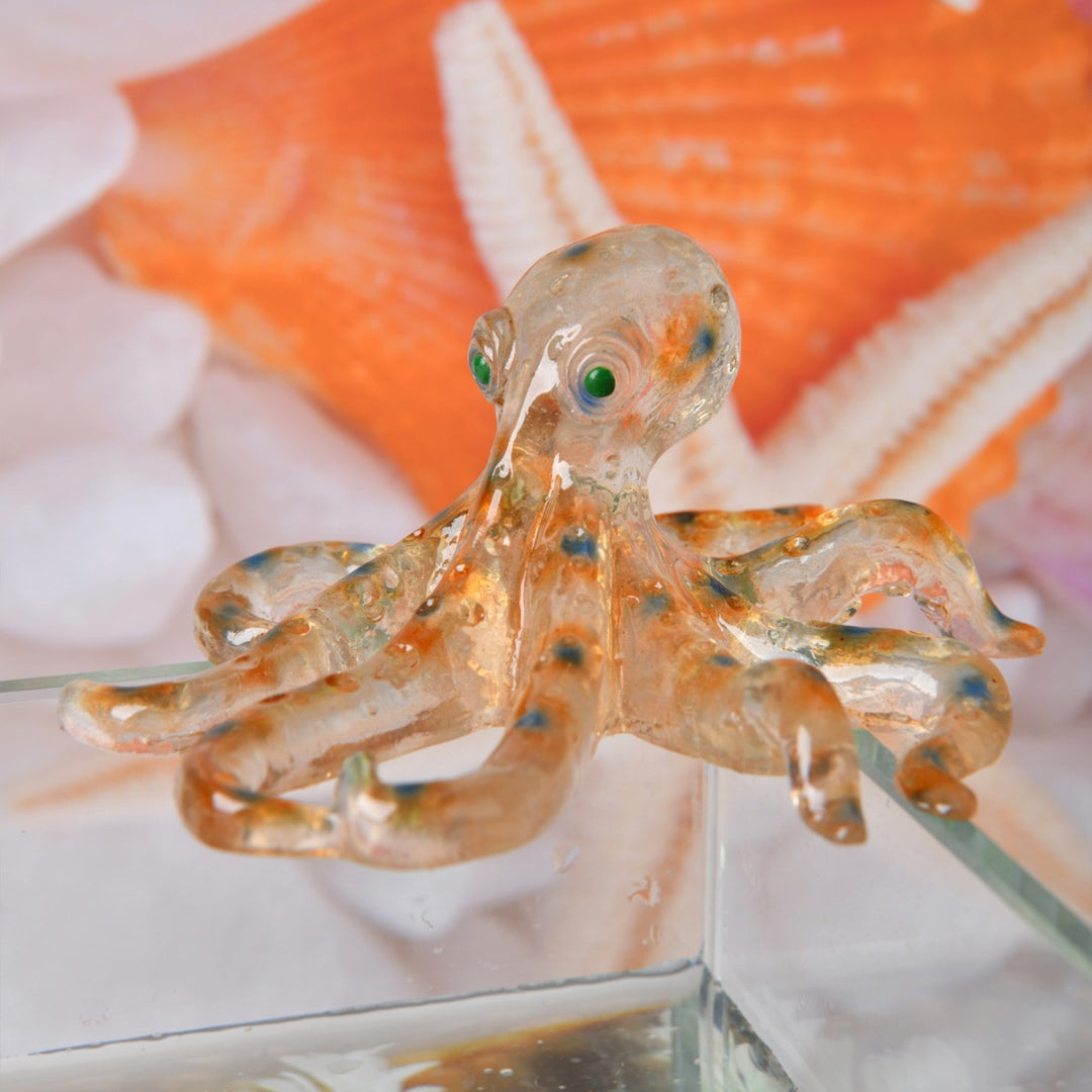 Decorative Glass Octopus Figurine