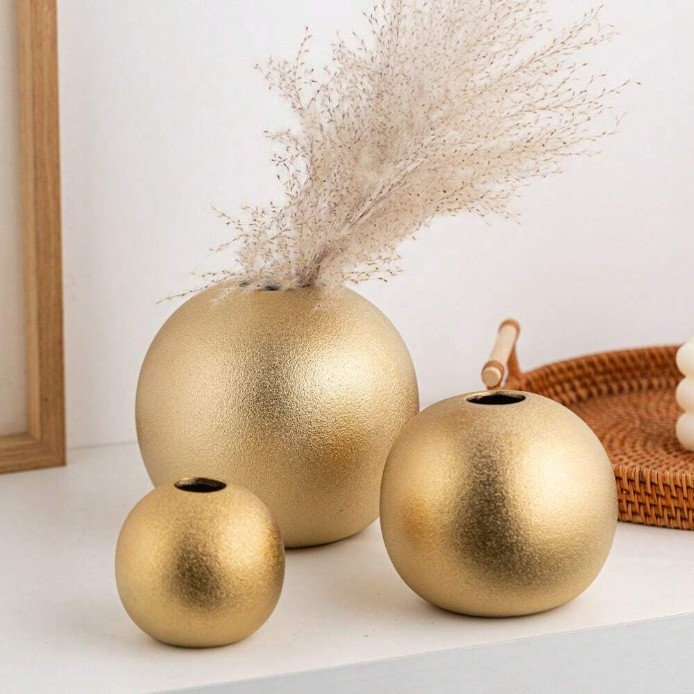 Decorative Gold Sphere Vase