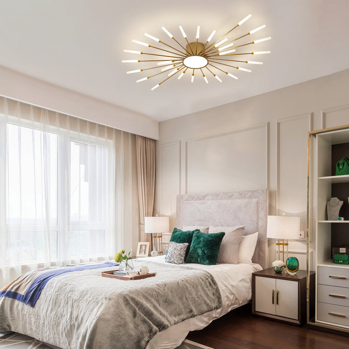 Artistic Sunray Ceiling Light