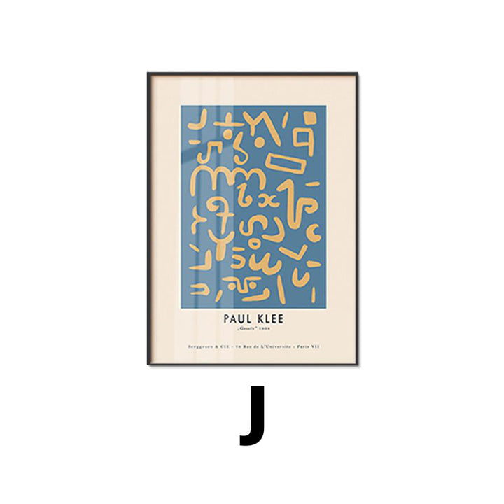 Framed Abstract Line Art Print