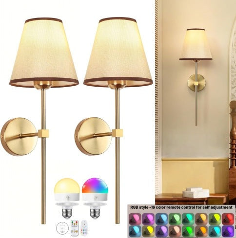 Decorative Pleated Shade Wall Lamp