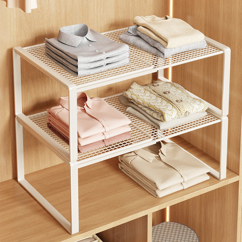 Adjustable Metal Closet Shelf Riser Organizer
