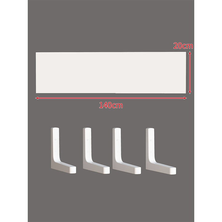 Long Narrow Floating Wall Shelf Kit with Concealed Heavy-Duty Brackets
