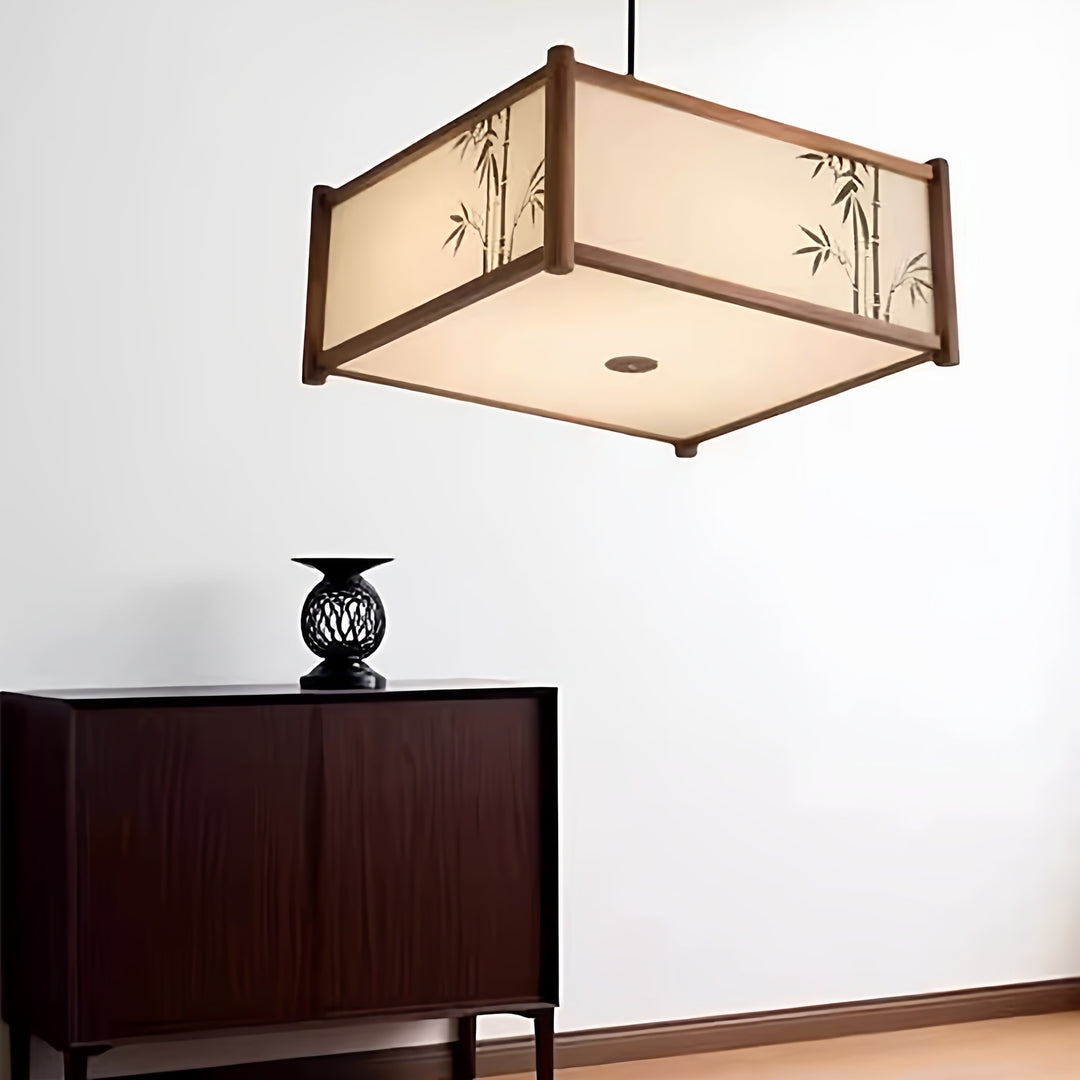 Bamboo-Style Ceiling Pendant Light