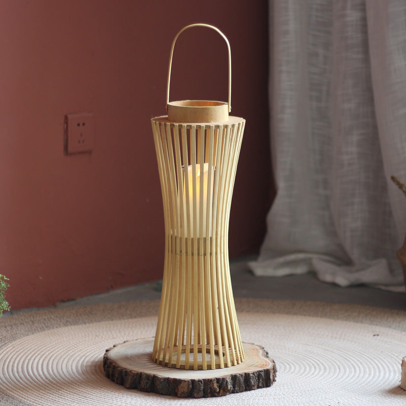 Modern lantern with braided design