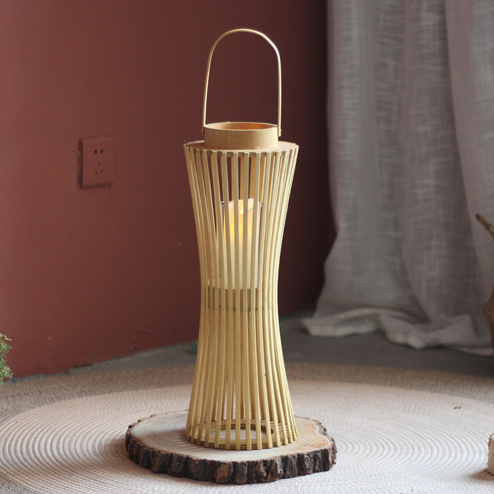 Modern lantern with braided design