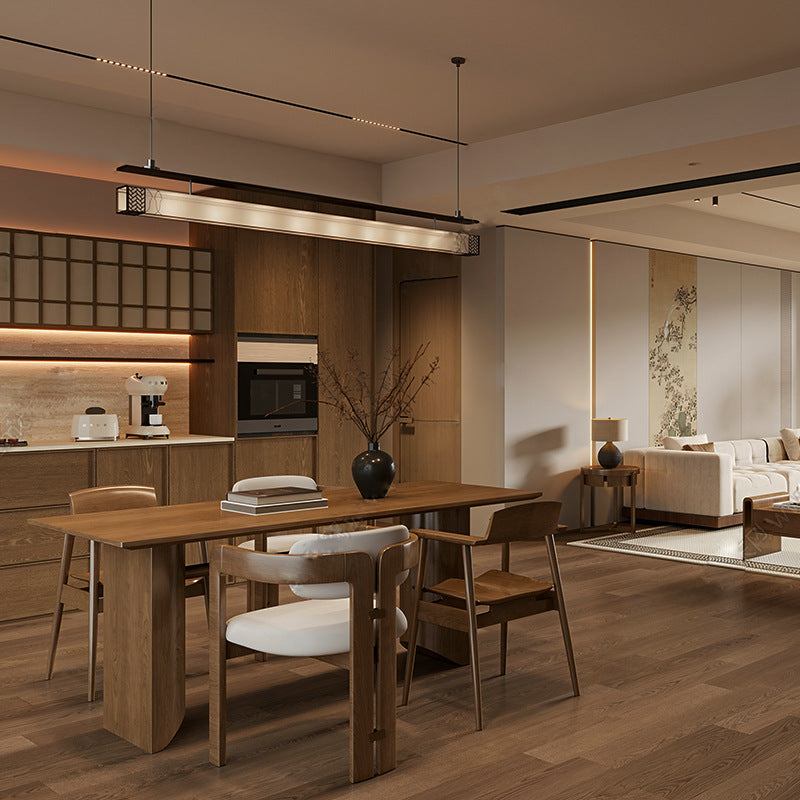 Modern linear pendant light