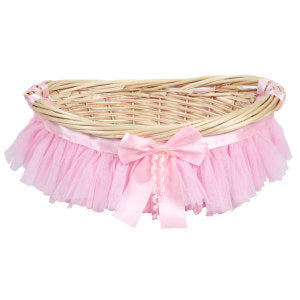 Decorative basket with ruffle detail