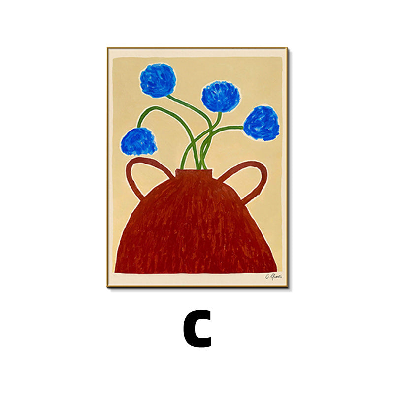 Framed Abstract Floral Wall Art