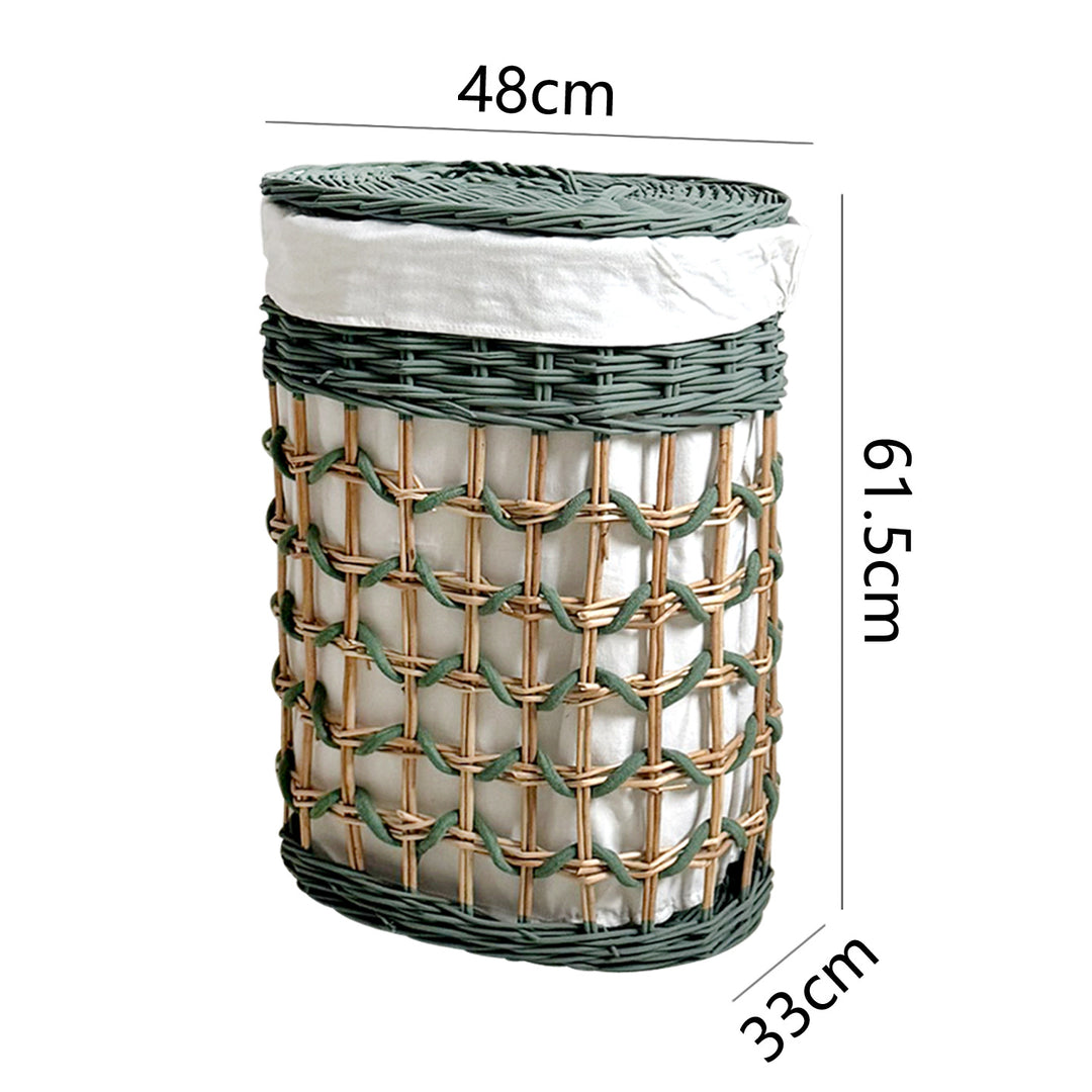 Stylish laundry basket with removable inner lining