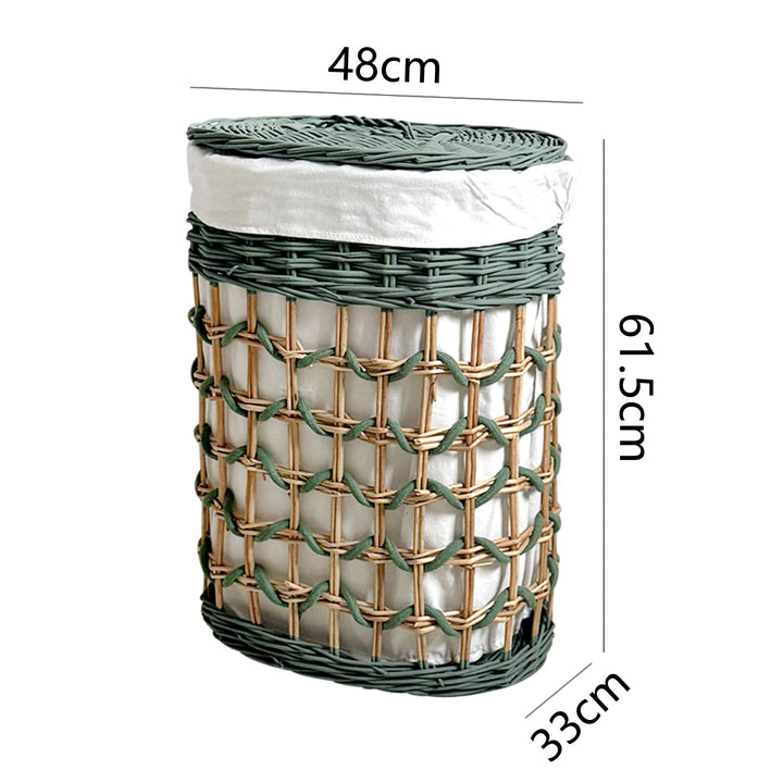 Stylish laundry basket with removable inner lining