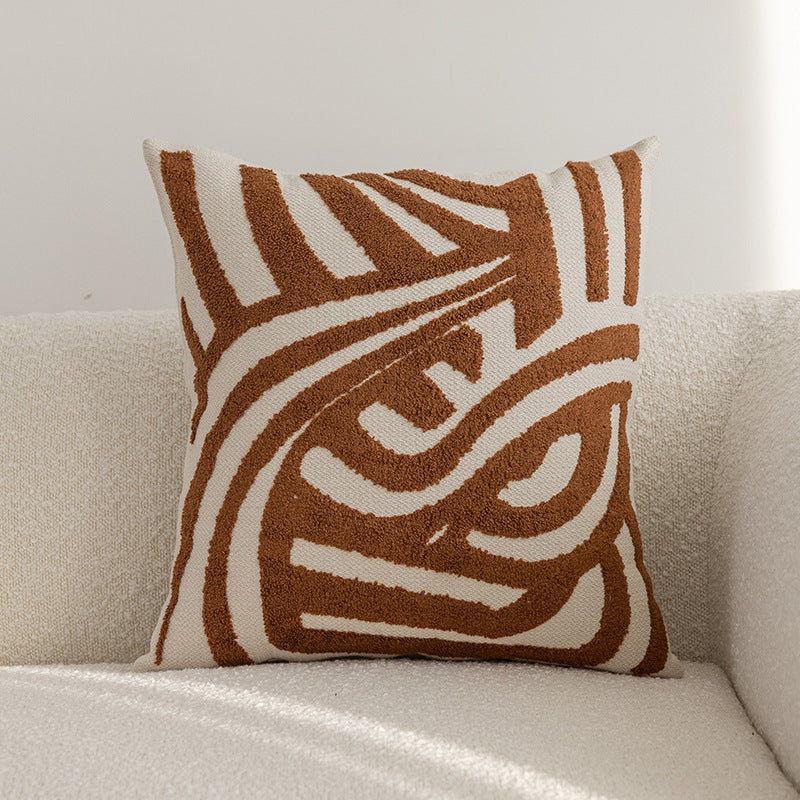 Geometric Patterned Throw Cushion