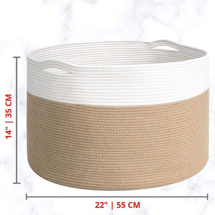 Stylish storage basket made of durable material