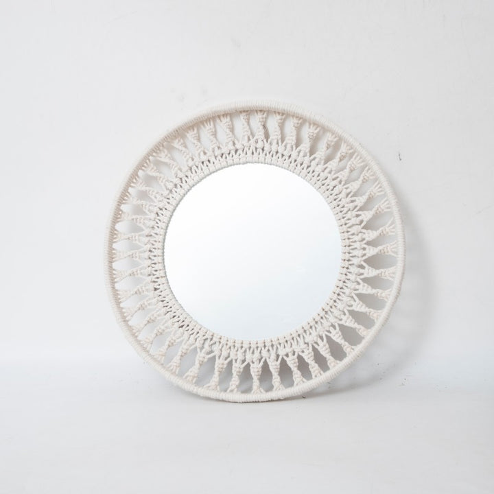 Round Macrame Wall Mirror