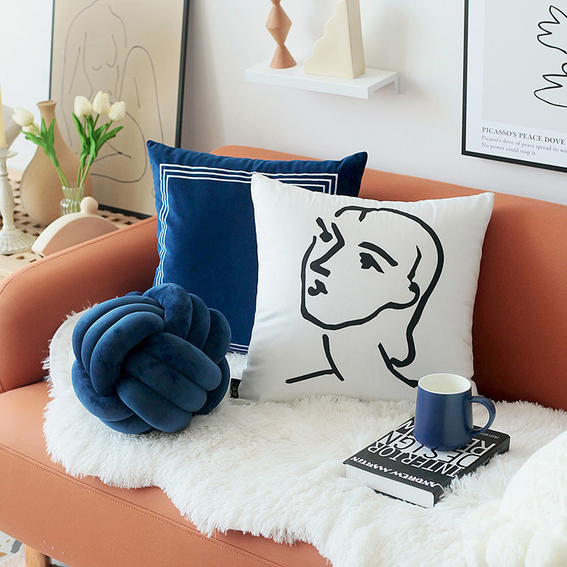 Knot-Shaped Decorative Pillow