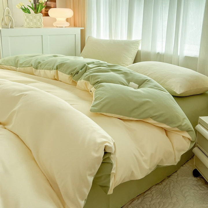 Premium Reversible Hypoallergenic Duvet Cover Set