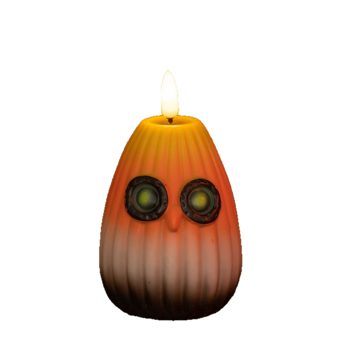 Creepy LED pumpkin lantern